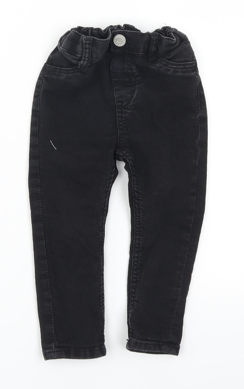 H&M Baby Black  Denim Capri Jeans Size 12-18 Months