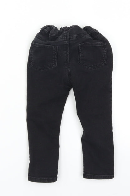 H&M Baby Black  Denim Capri Jeans Size 12-18 Months