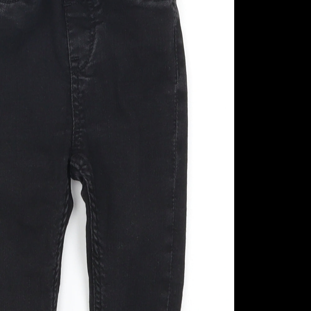 H&M Baby Black  Denim Capri Jeans Size 12-18 Months