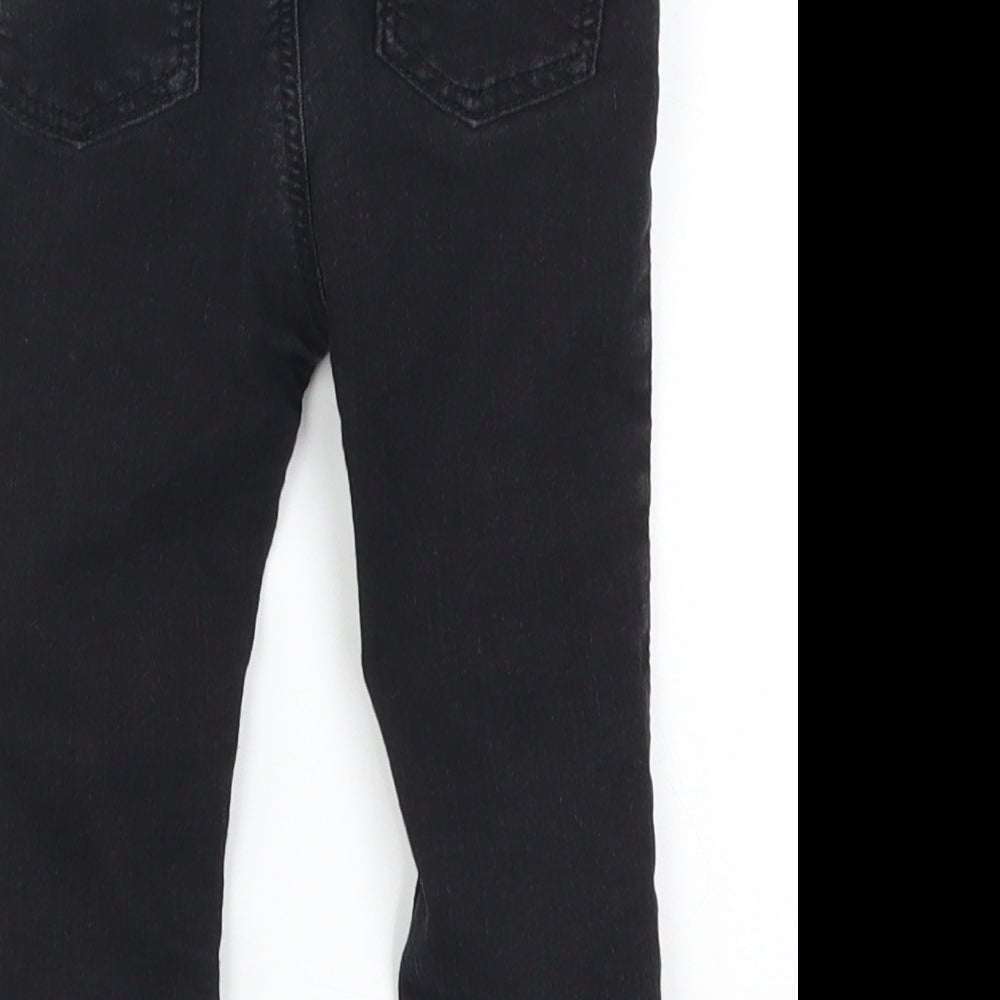 H&M Baby Black  Denim Capri Jeans Size 12-18 Months
