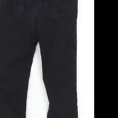 H&M Baby Black  Denim Capri Jeans Size 12-18 Months