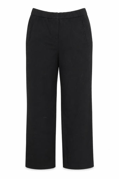 Womens UK Size 12 Magi Regular Fit Dress Pants Black Trousers