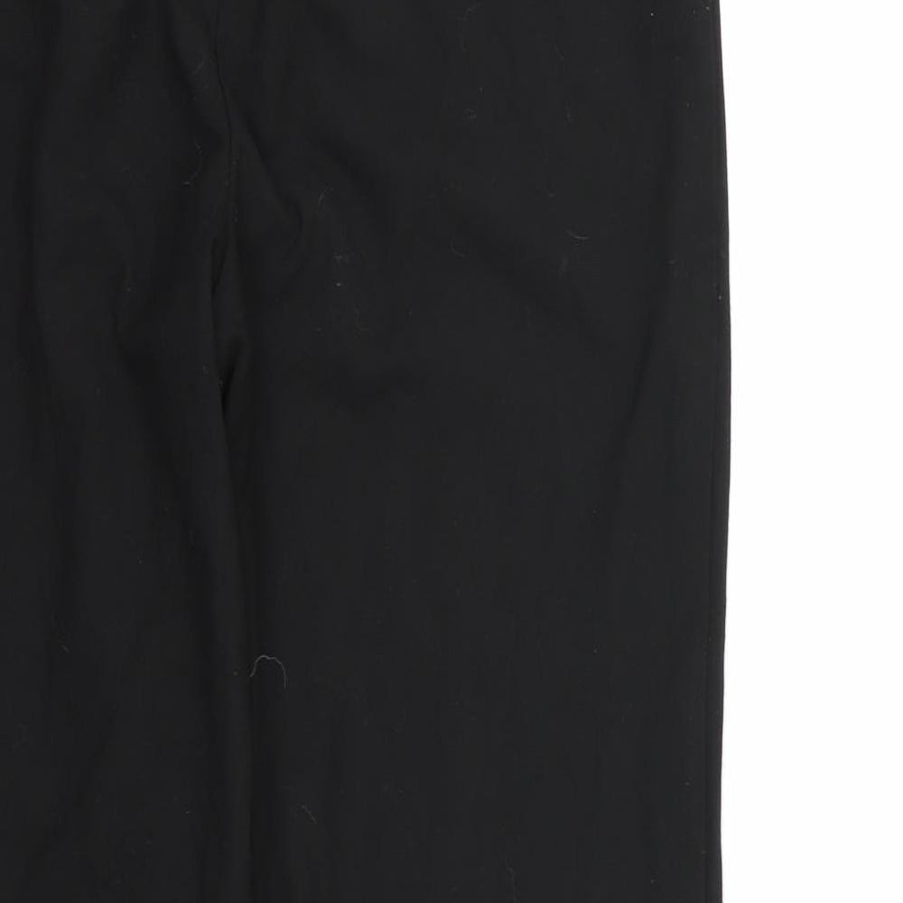 Womens UK Size 12 Magi Regular Fit Dress Pants Black Trousers
