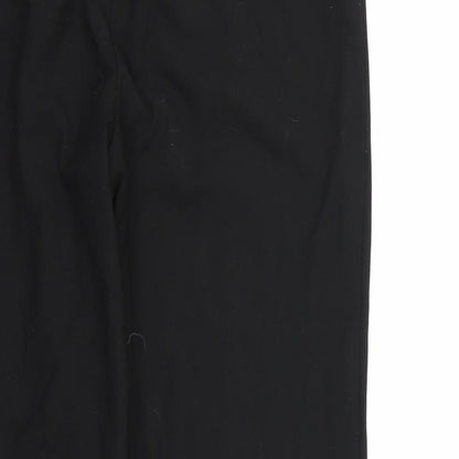 Womens UK Size 12 Magi Regular Fit Dress Pants Black Trousers