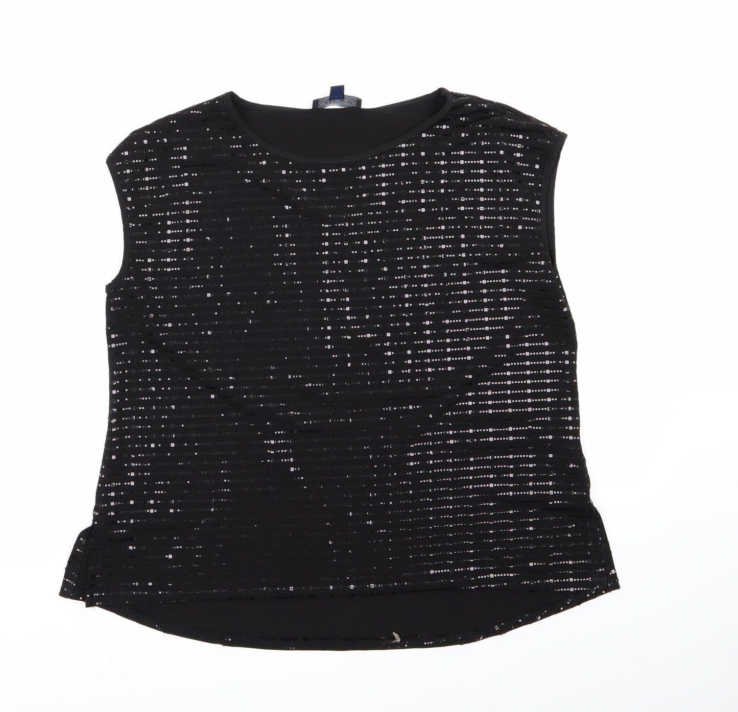 Womens UK Size 16 Saloos Black Basic Blouse