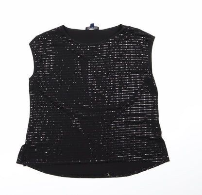 Womens UK Size 16 Saloos Black Basic Blouse