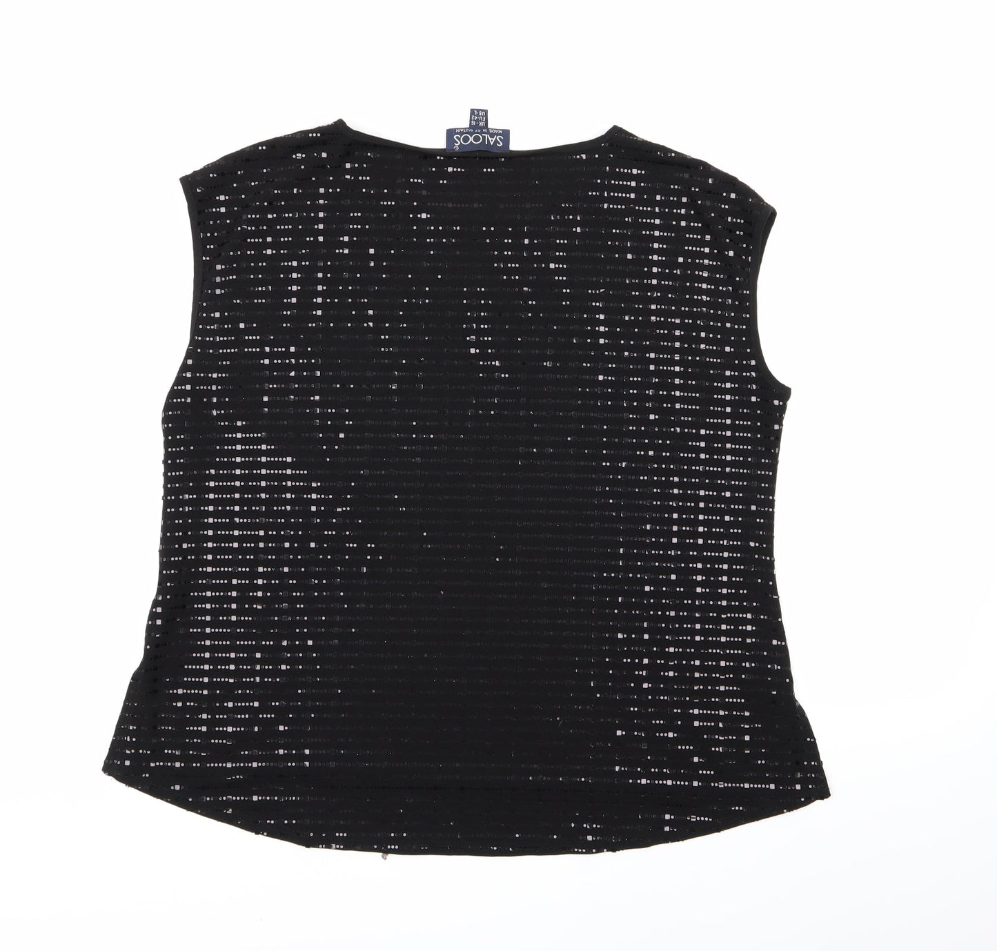 Womens UK Size 16 Saloos Black Basic Blouse