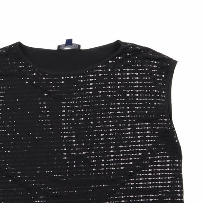 Womens UK Size 16 Saloos Black Basic Blouse