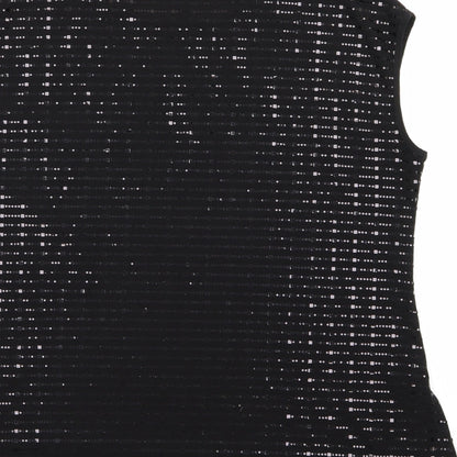 Womens UK Size 16 Saloos Black Basic Blouse