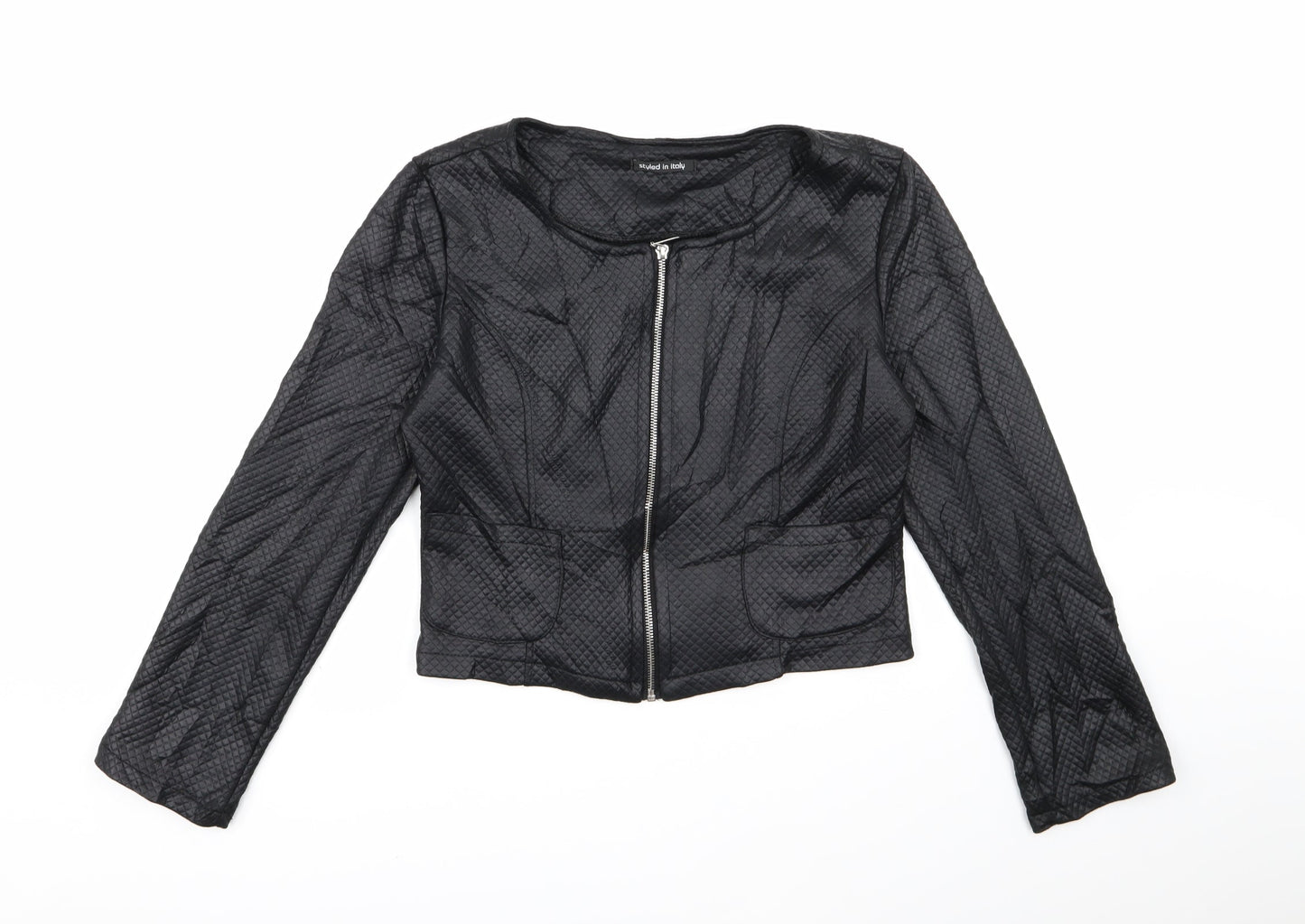 Womens UK Size L Preworn Black Jacket