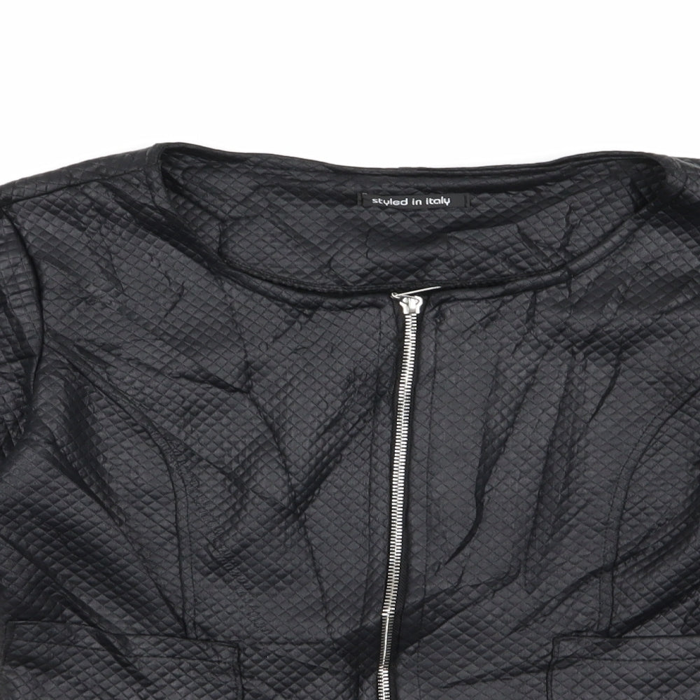 Womens UK Size L Preworn Black Jacket