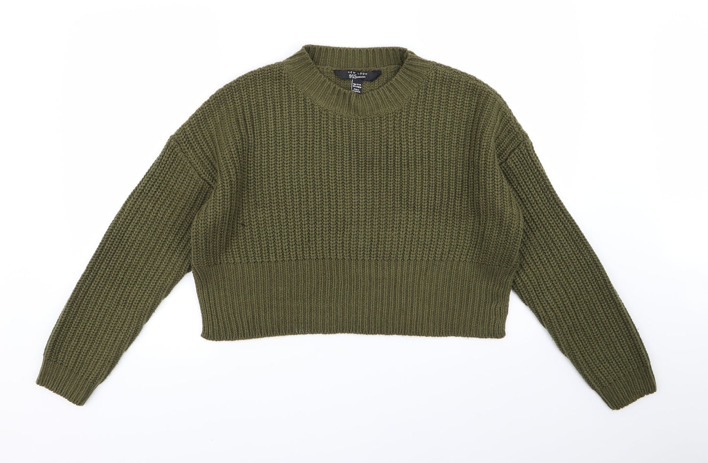 New Look Girls Green  Knit Pullover Jumper Size 14-15 Years