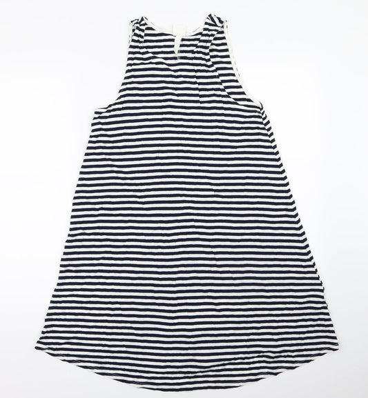 H&M Womens White Striped  A-Line  Size S
