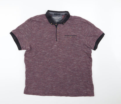 Easy Mens Purple    Polo Size L