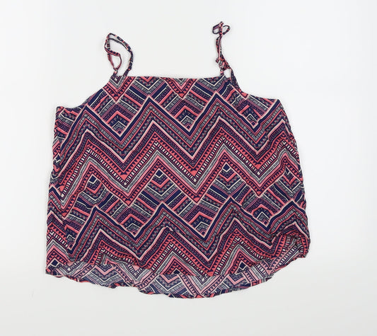 Divided by H&M Womens Multicoloured Geometric  Camisole Tank Size 12