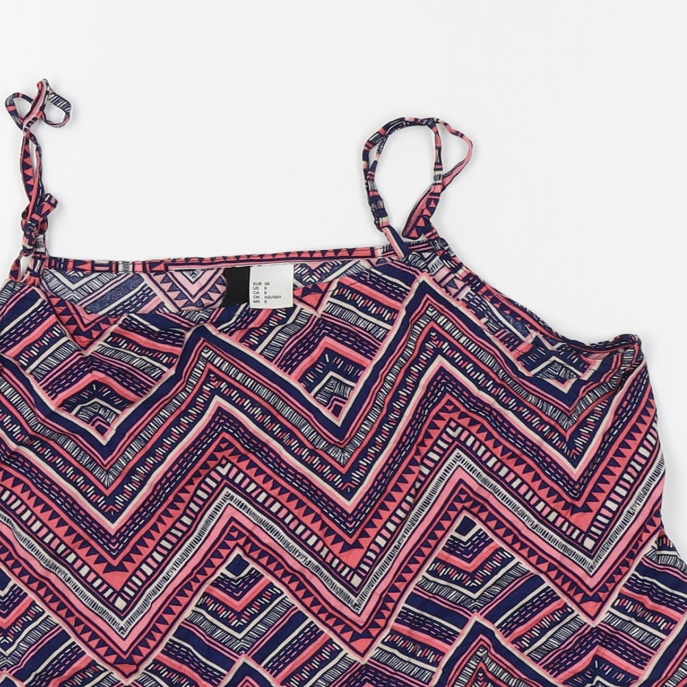 Womens UK Size 12 Divided by H&M Multicoloured Camisole Tank