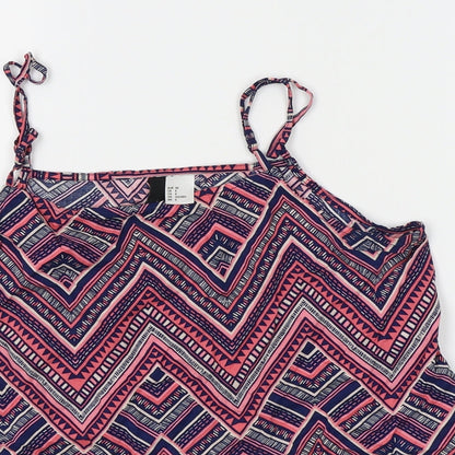 Womens UK Size 12 Divided by H&M Multicoloured Camisole Tank