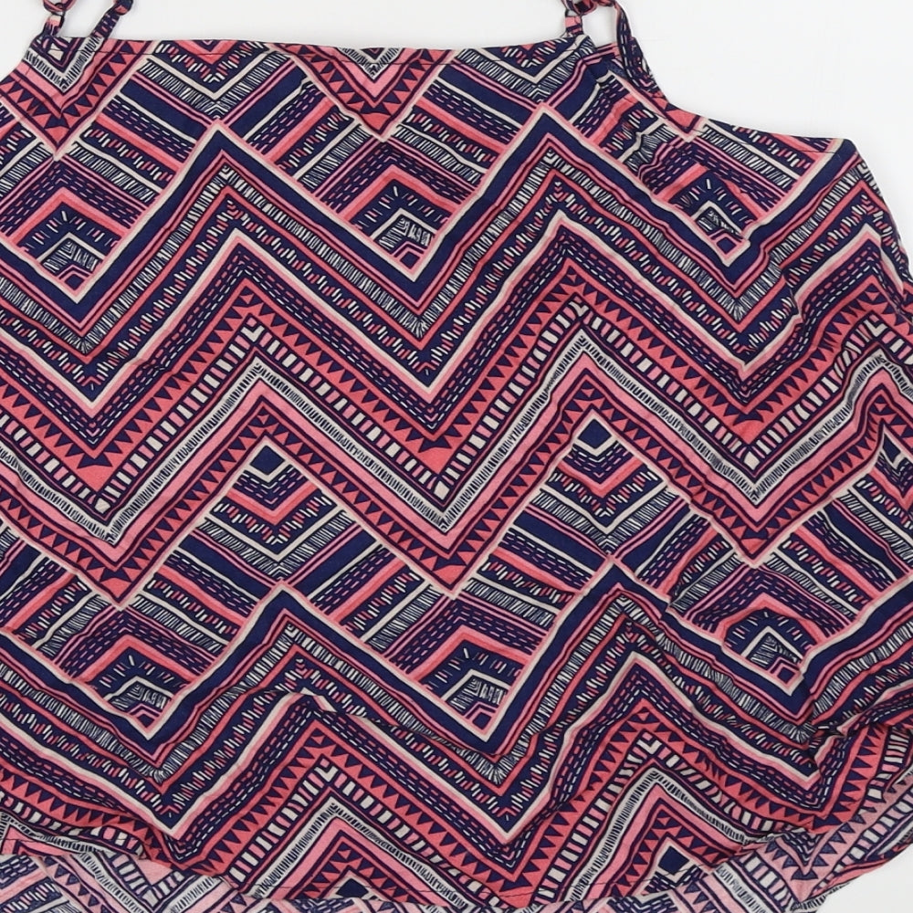 Womens UK Size 12 Divided by H&M Multicoloured Camisole Tank