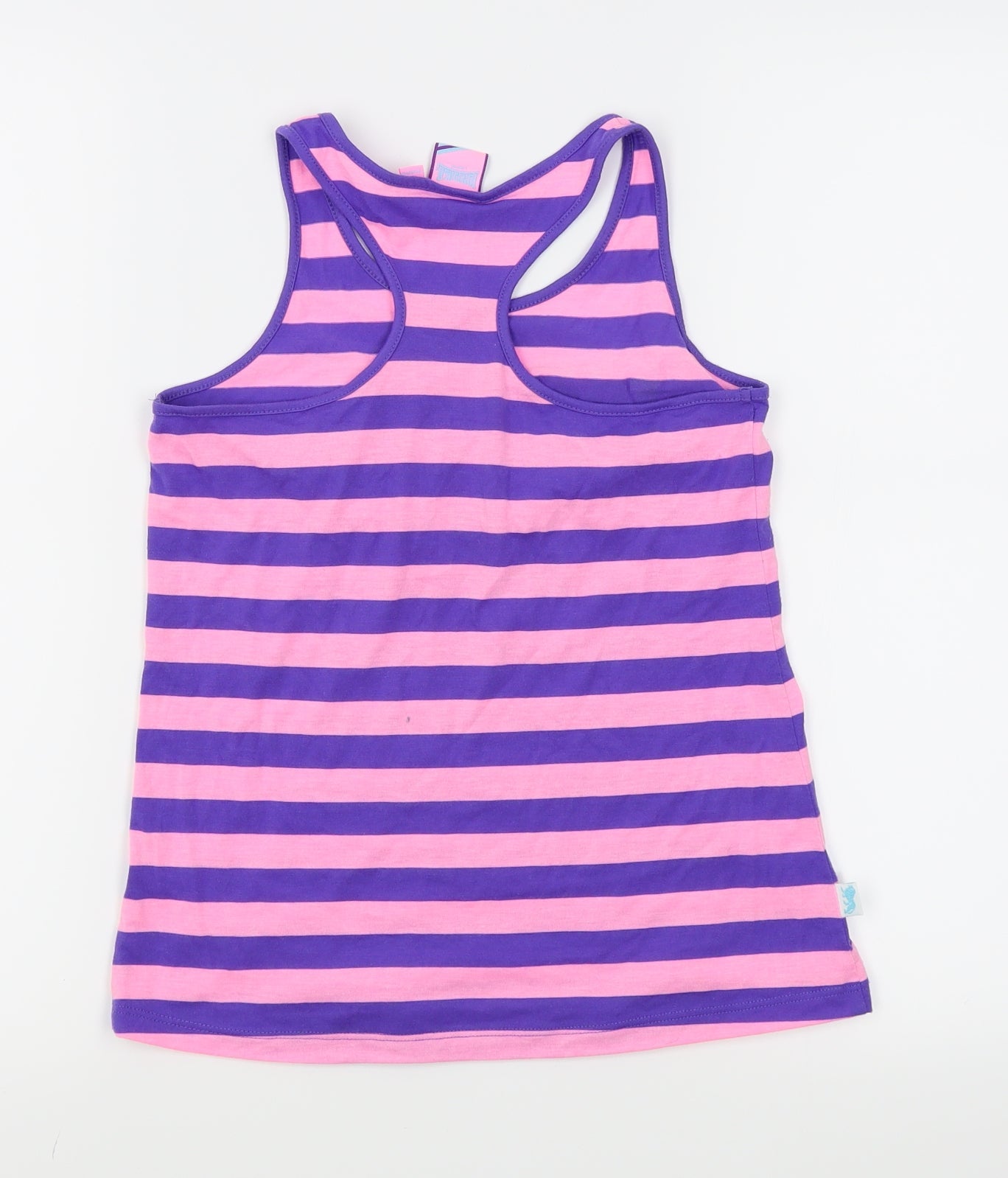 Lonsdale Girls Pink Striped  Basic Tank Size 10-11 Years