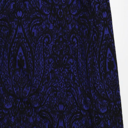 VERO MODA Womens Blue Floral  T-Shirt Dress  Size S