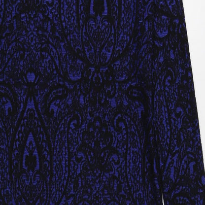 VERO MODA Womens Blue Floral  T-Shirt Dress  Size S