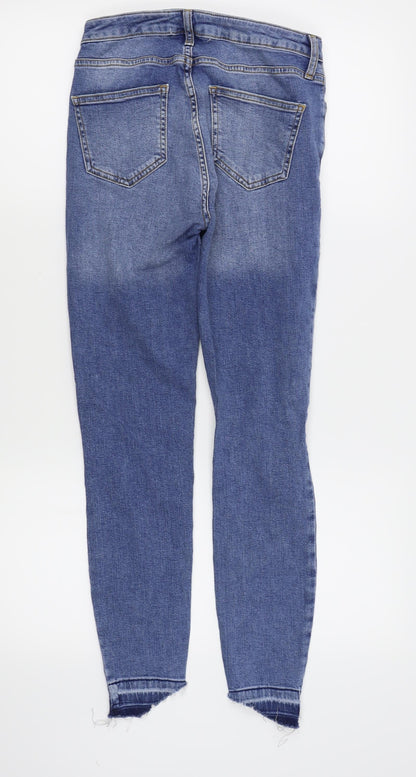 New Look Womens Blue   Skinny Jeans Size 8 L26 in - ripped jeans