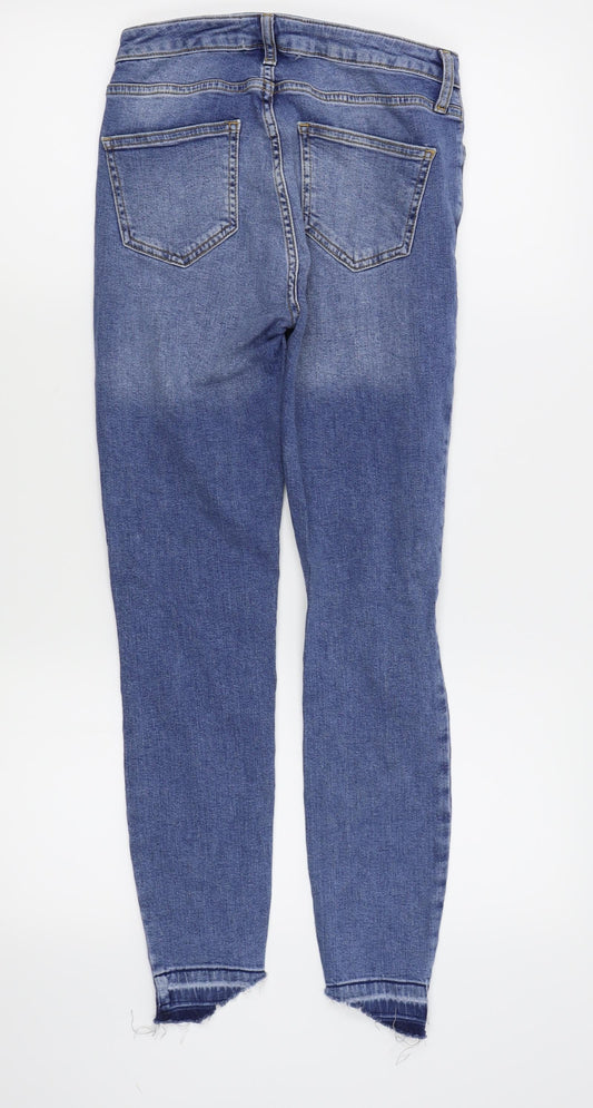 New Look Womens Blue   Skinny Jeans Size 8 L26 in - ripped jeans