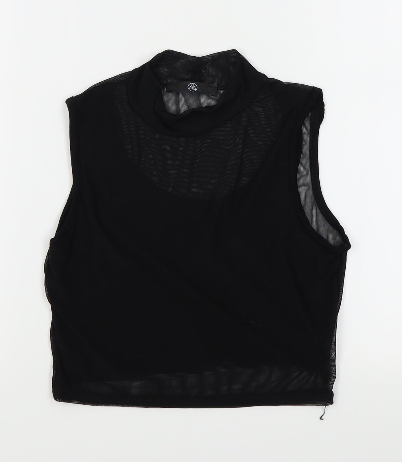 Womens UK Size 8 Missguided Black Basic T-Shirt