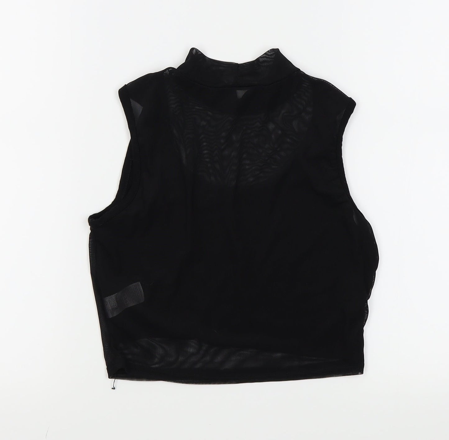 Womens UK Size 8 Missguided Black Basic T-Shirt