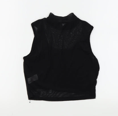 Womens UK Size 8 Missguided Black Basic T-Shirt