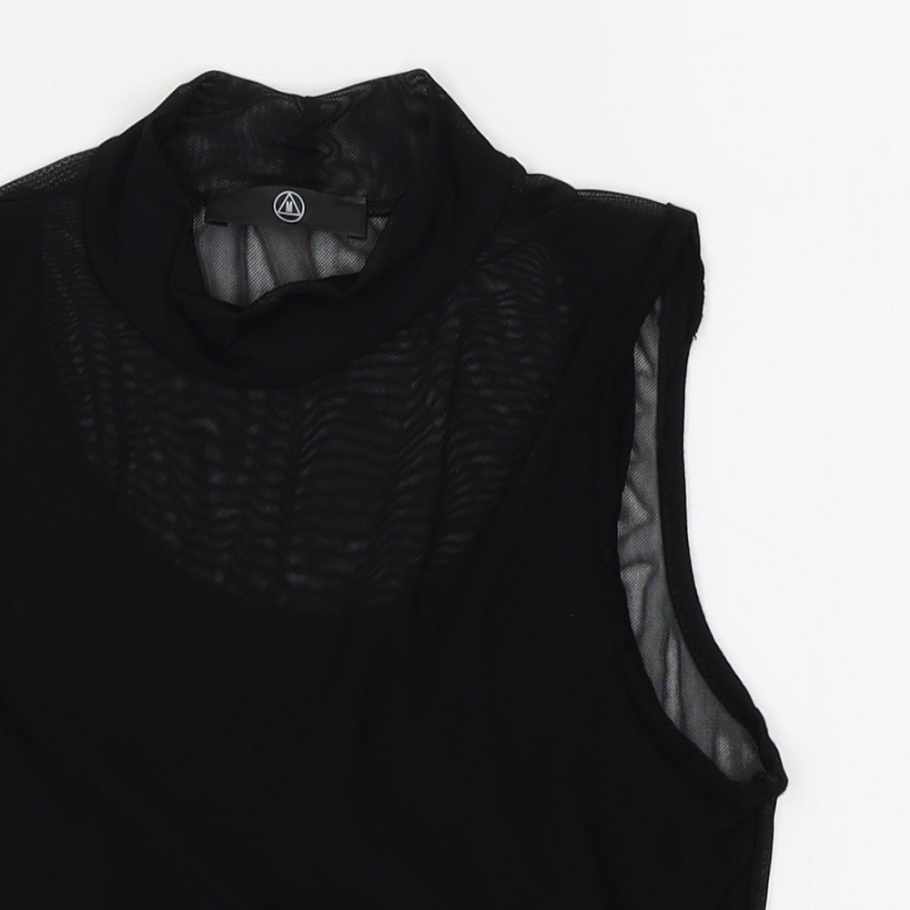 Womens UK Size 8 Missguided Black Basic T-Shirt