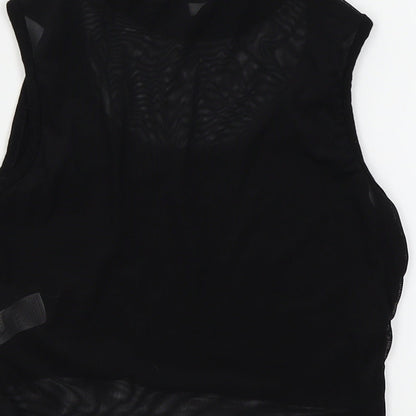 Womens UK Size 8 Missguided Black Basic T-Shirt