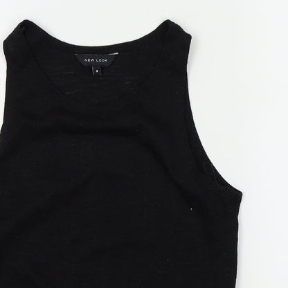Womens UK Size 8 New Look Black Basic Tank