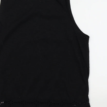 Womens UK Size 8 New Look Black Basic Tank