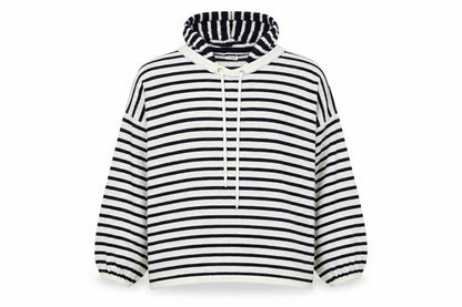 Falmer Heritage Womens White Striped  Pullover Jumper Size M
