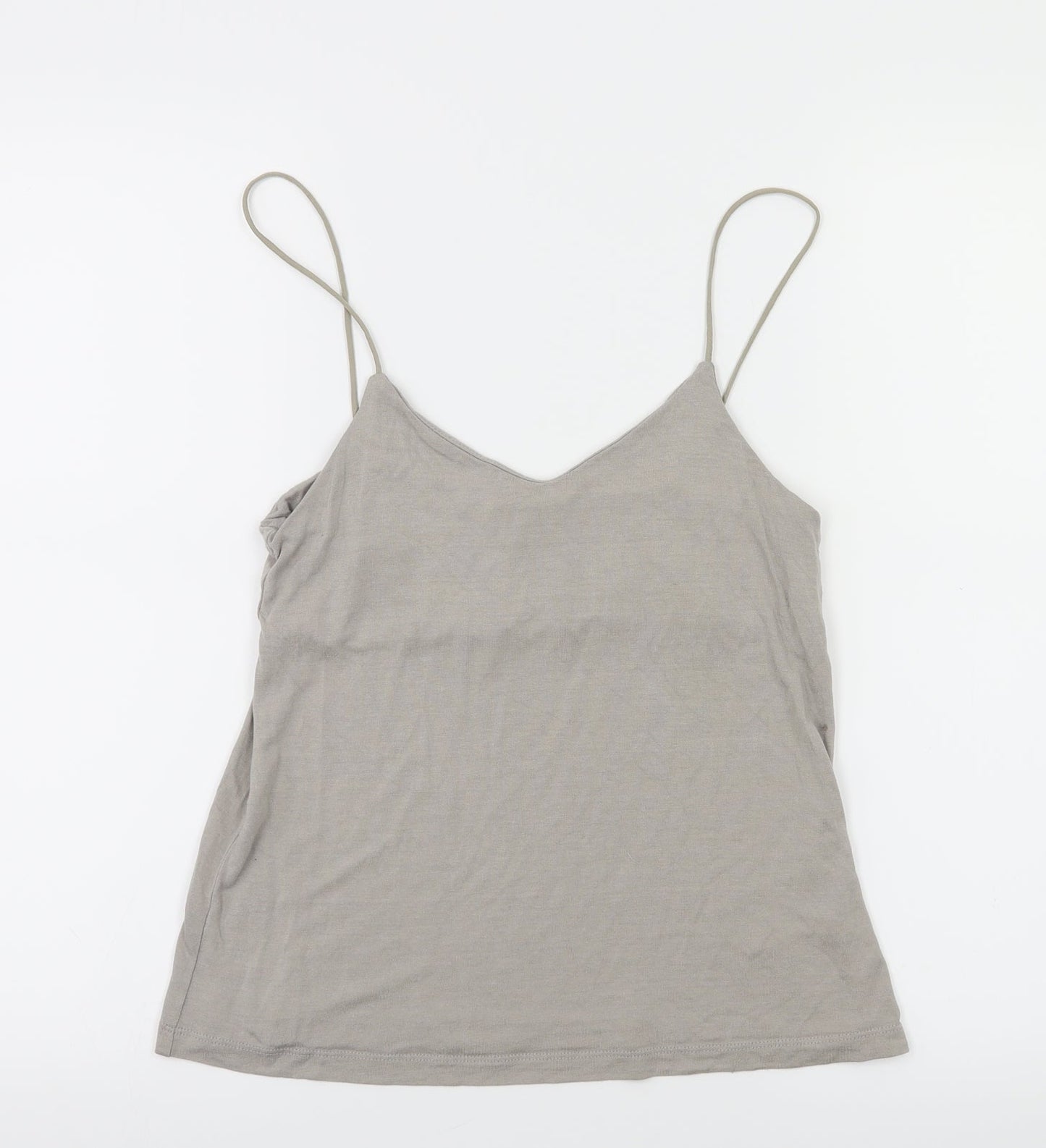 Womens UK Size XS H&M Grey Basic T-Shirt