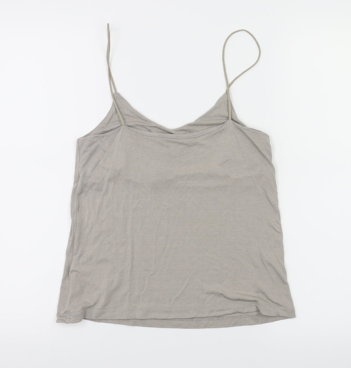 Womens UK Size XS H&M Grey Basic T-Shirt