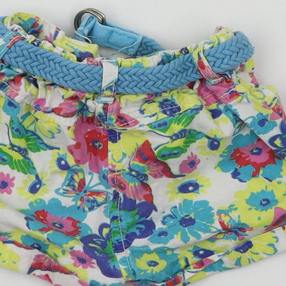Matalan Girls Multicoloured Floral  Capri Trousers Size 12-18 Months