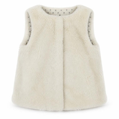 Minoti Girls Ivory   Basic Jacket Coatigan Size 2-3 Years