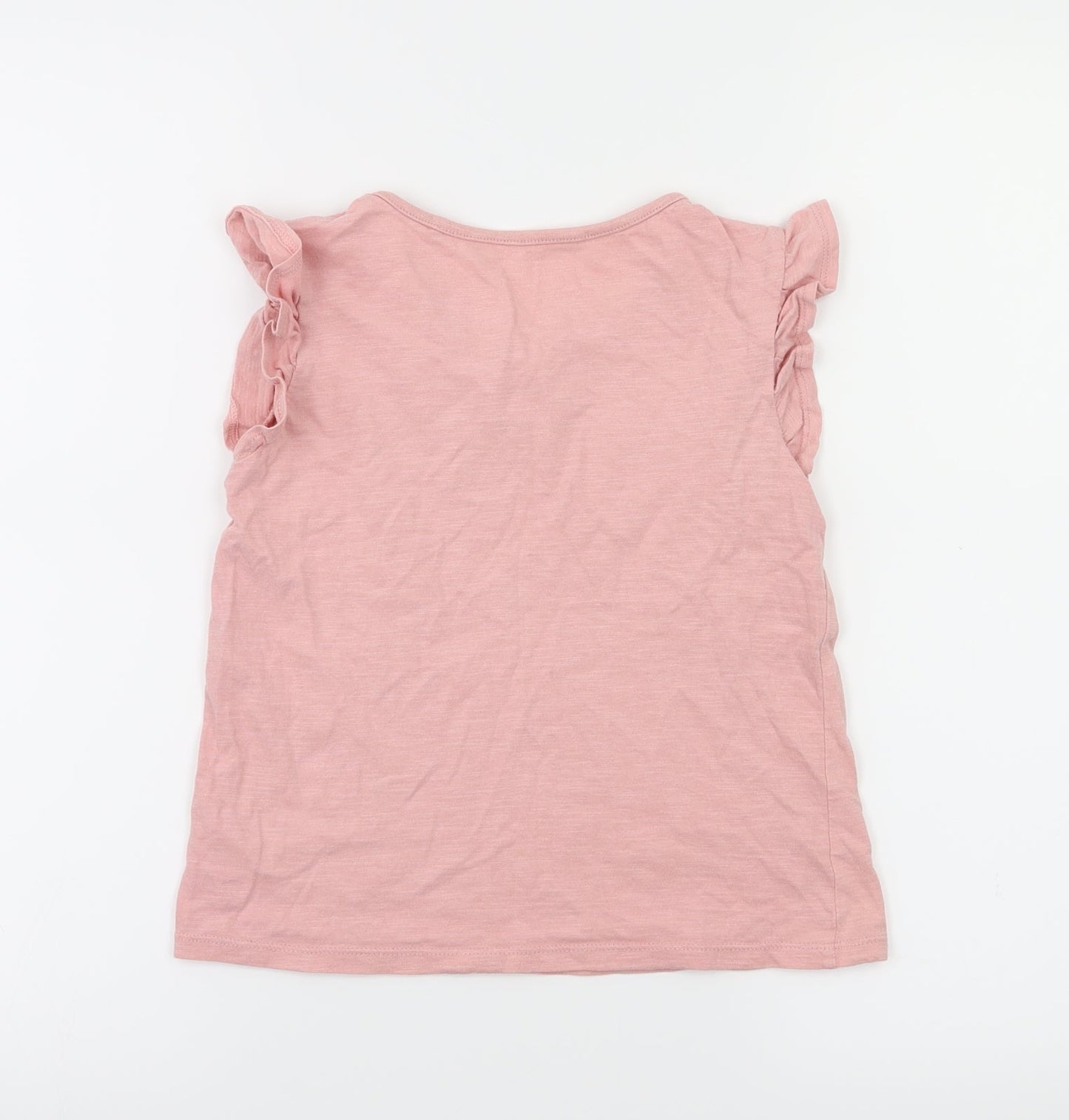TU Girls Orange   Basic T-Shirt Size 7 Years