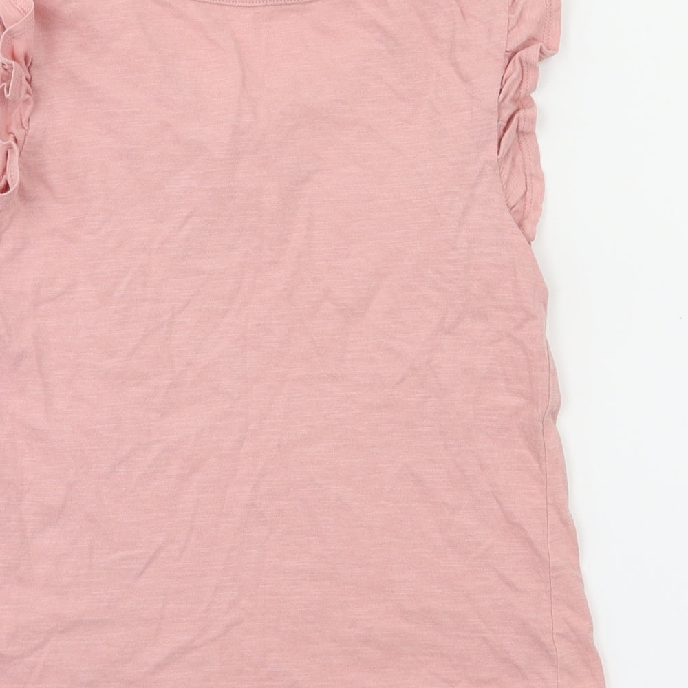 TU Girls Orange   Basic T-Shirt Size 7 Years
