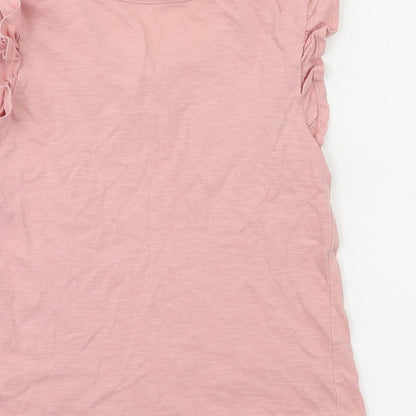 TU Girls Orange   Basic T-Shirt Size 7 Years