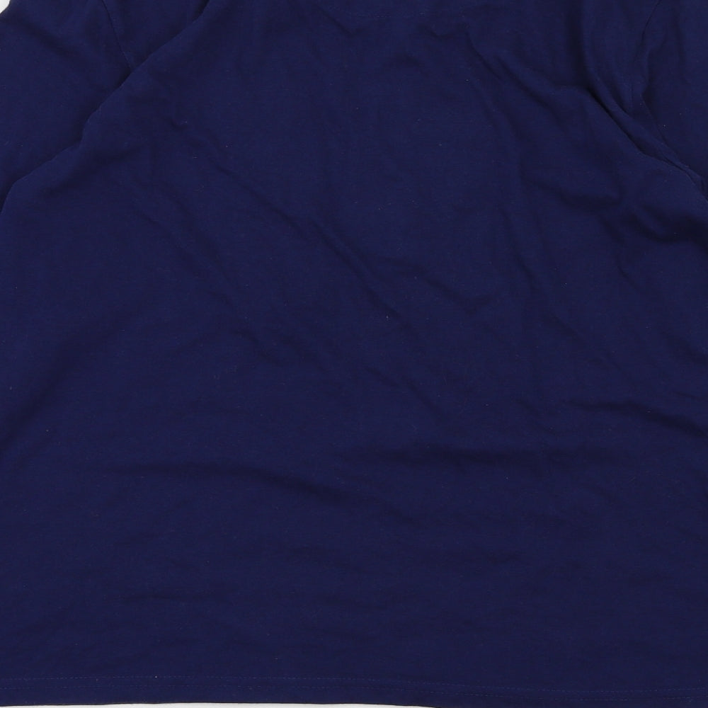 Disney Womens Blue Animal Print  Top Pyjama Top Size M