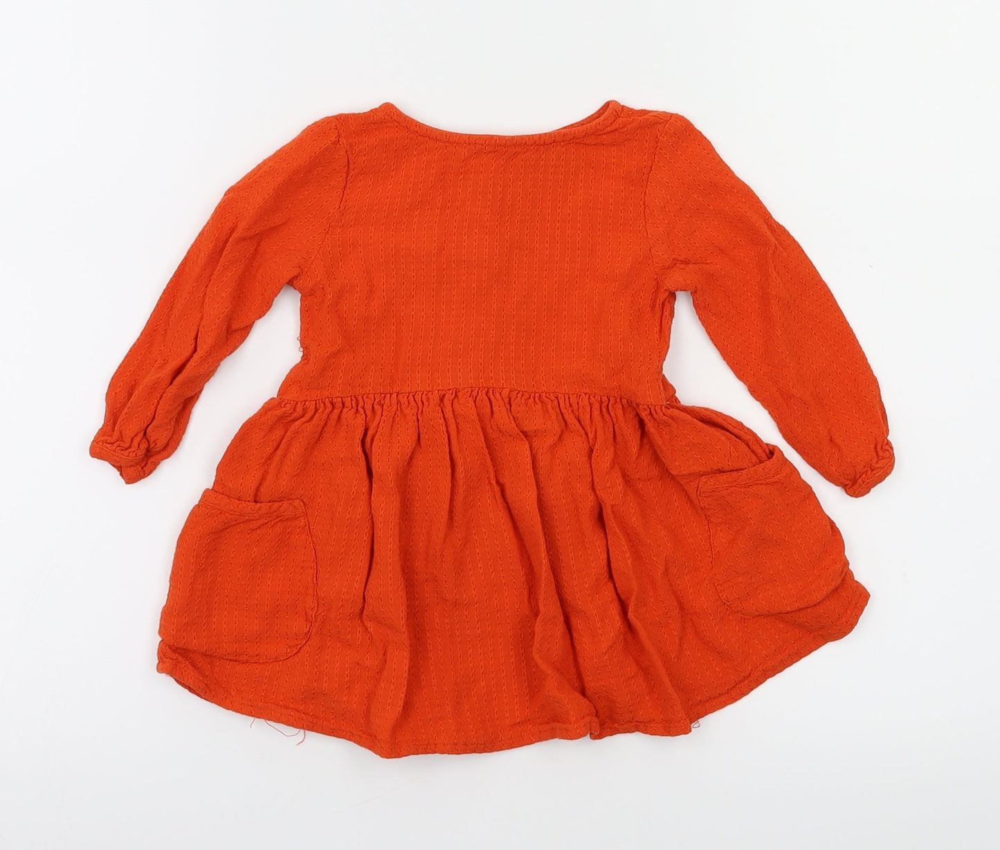 next  Girls Orange   Fit & Flare  Size 6-9 Months