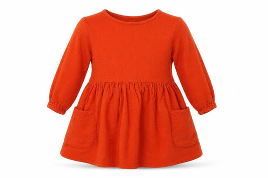 next  Girls Orange   Fit & Flare  Size 6-9 Months