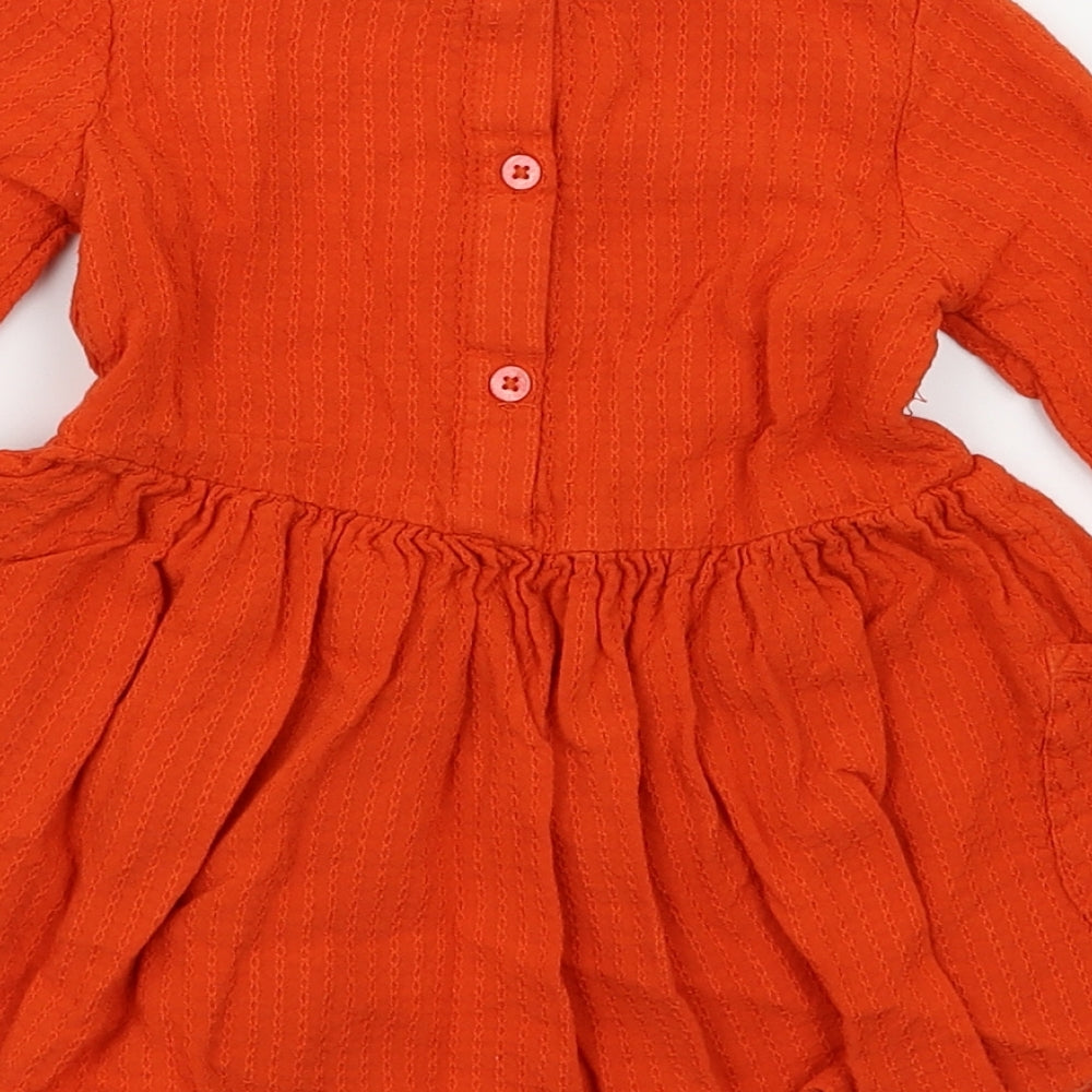 next  Girls Orange   Fit & Flare  Size 6-9 Months