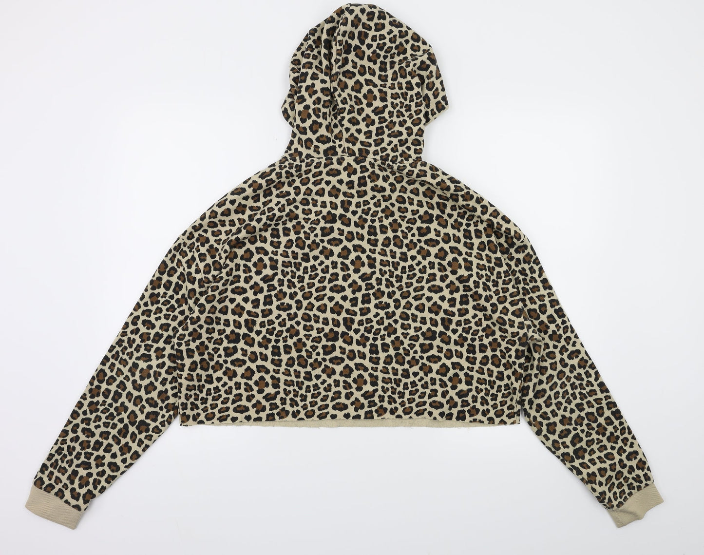 H&M Womens Brown Animal Print  Pullover Jumper Size M