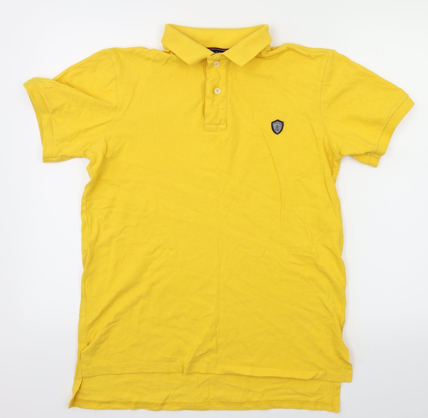 James Caxton Mens Yellow    Polo Size S