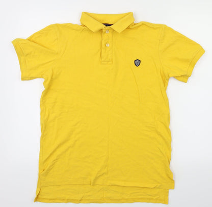 James Caxton Mens Yellow    Polo Size S