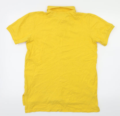 James Caxton Mens Yellow    Polo Size S